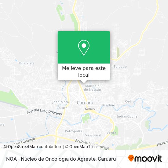 NOA - Núcleo de Oncologia do Agreste mapa