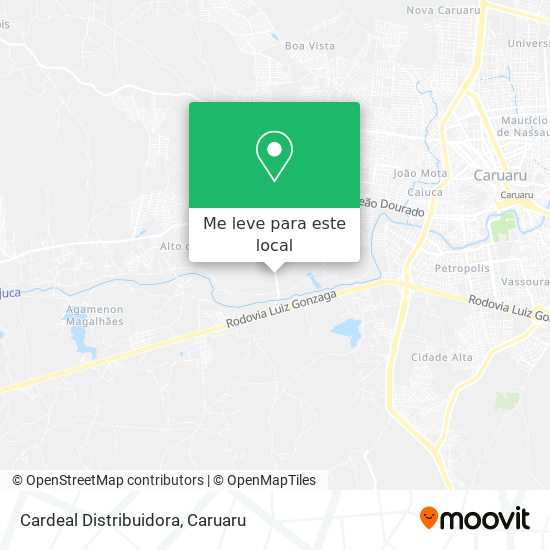 Cardeal Distribuidora mapa