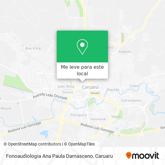 Fonoaudiologia Ana Paula Damasceno mapa