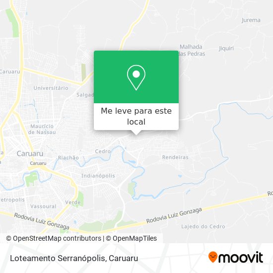 Loteamento Serranópolis mapa