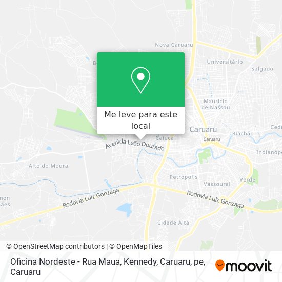 Oficina  Nordeste - Rua Maua, Kennedy, Caruaru, pe mapa