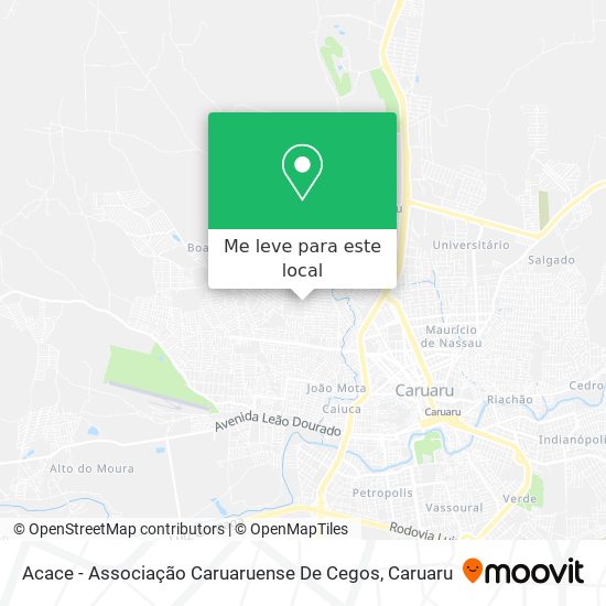 Acace - Associação Caruaruense De Cegos mapa