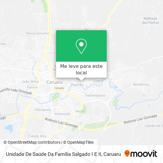 Unidade De Saúde Da Família Salgado I E II mapa
