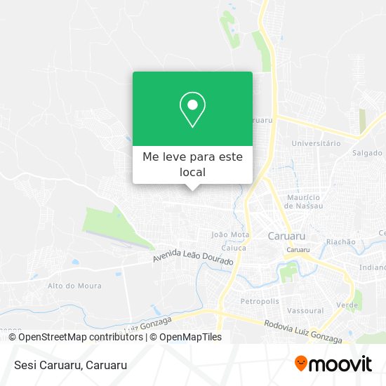 Sesi Caruaru mapa