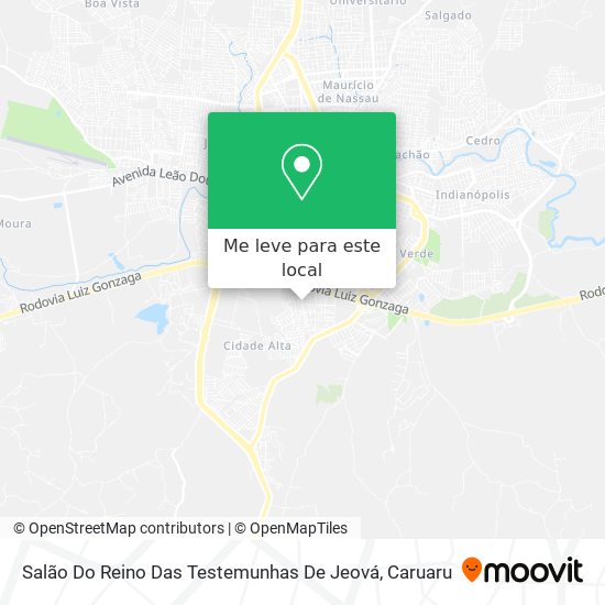 Salão Do Reino Das Testemunhas De Jeová mapa