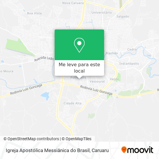 Igreja Apostólica Messiânica do Brasil mapa