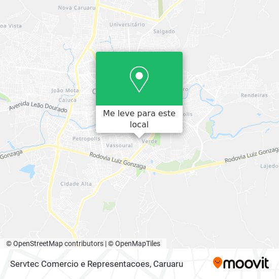 Servtec Comercio e Representacoes mapa