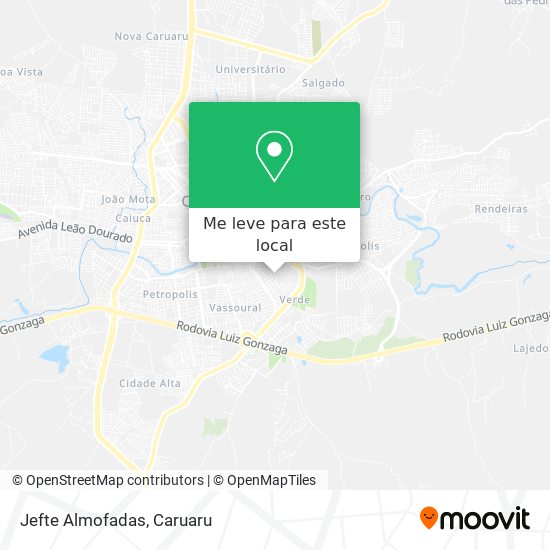 Jefte Almofadas mapa