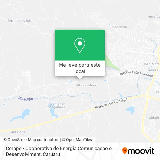 Cerape - Cooperativa de Energia Comunicacao e Desenvolviment mapa