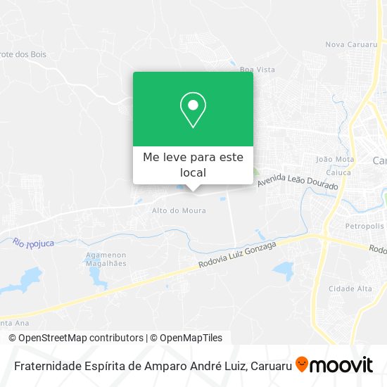 Fraternidade Espírita de Amparo André Luiz mapa