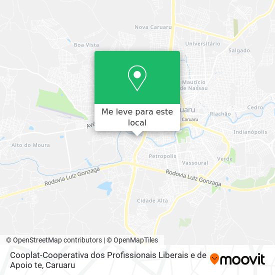 Cooplat-Cooperativa dos Profissionais Liberais e de Apoio te mapa