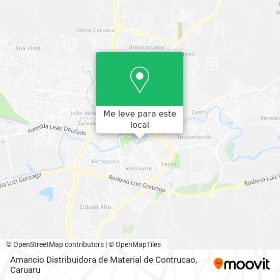 Amancio Distribuidora de Material de Contrucao mapa