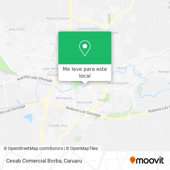 Cesab Comercial Borba mapa