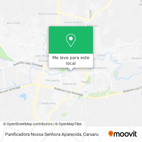 Panificadora Nossa Senhora Aparecida mapa
