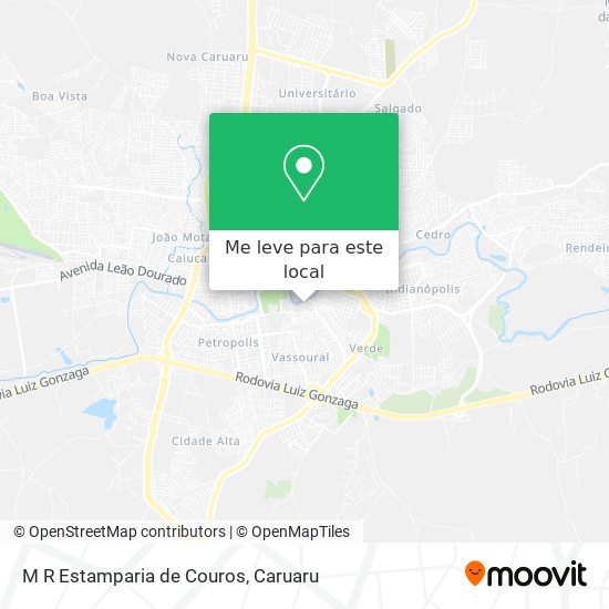 M R Estamparia de Couros mapa