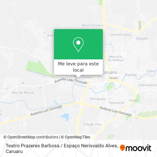 Teatro Prazeres Barbosa / Espaço Nerisvaldo Alves mapa
