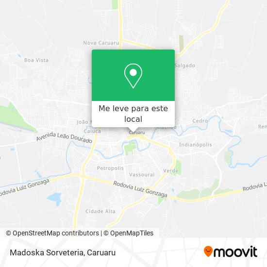 Madoska Sorveteria mapa