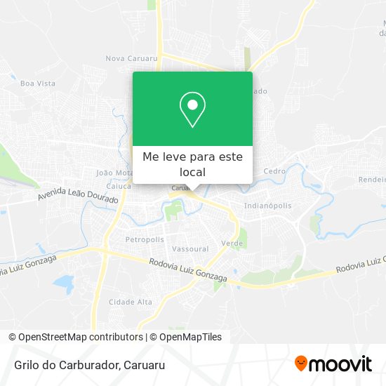 Grilo do Carburador mapa