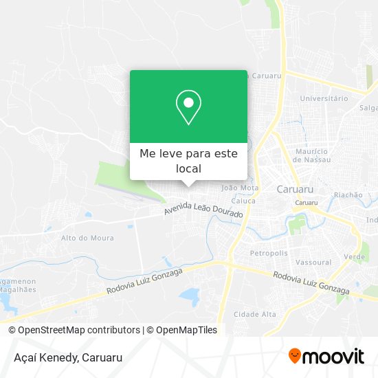 Açaí Kenedy mapa