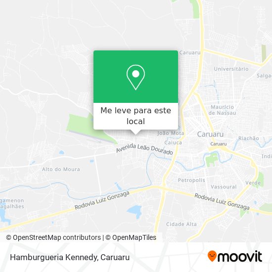 Hamburgueria Kennedy mapa