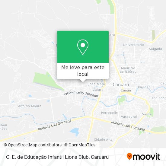 C. E. de Educação Infantil Lions Club mapa