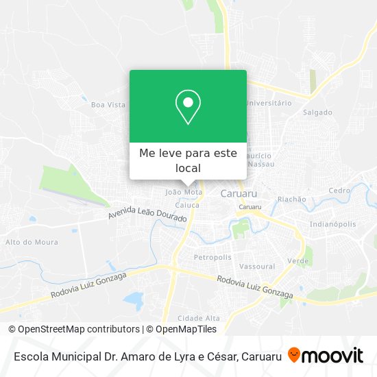 Escola Municipal Dr. Amaro de Lyra e César mapa