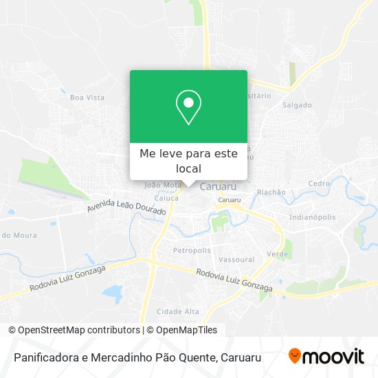 Panificadora e Mercadinho Pão Quente mapa