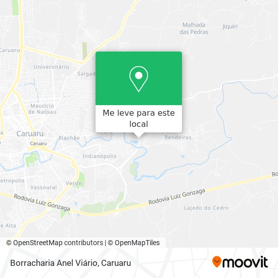 Borracharia Anel Viário mapa