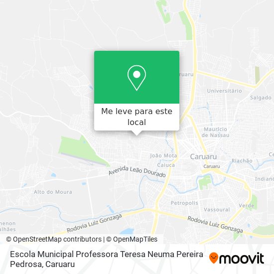 Escola Municipal Professora Teresa Neuma Pereira Pedrosa mapa