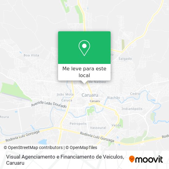 Visual Agenciamento e Financiamento de Veiculos mapa