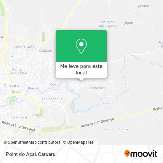 Point do Açai mapa