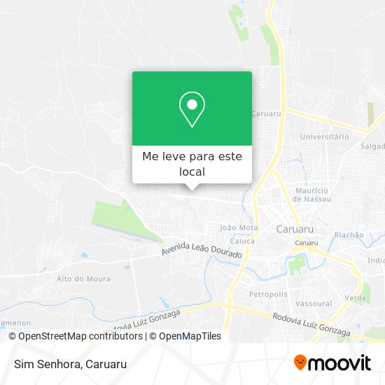 Sim Senhora mapa