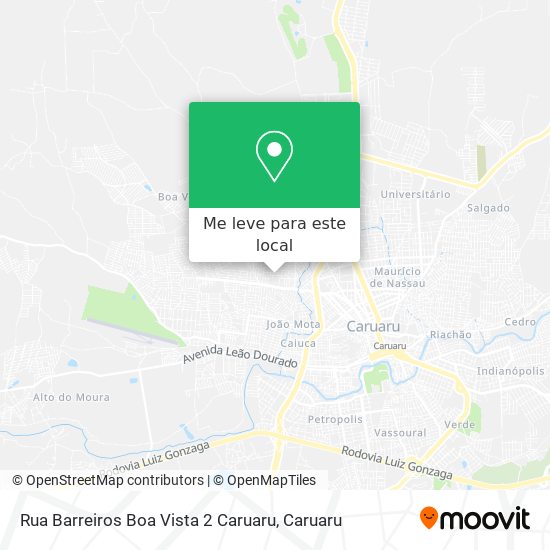 Rua Barreiros Boa Vista 2 Caruaru mapa