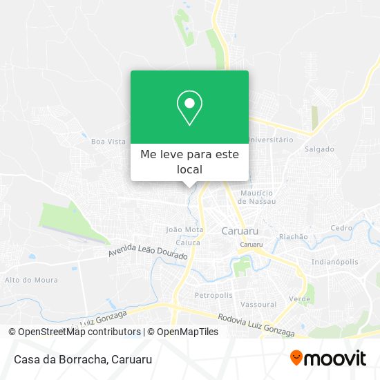 Casa da Borracha mapa