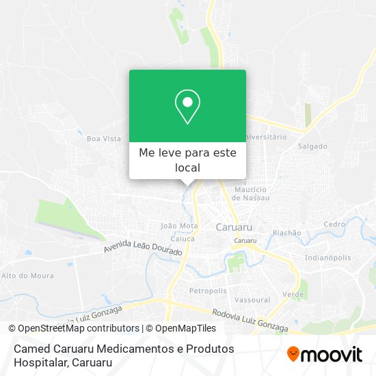 Camed Caruaru Medicamentos e Produtos Hospitalar mapa