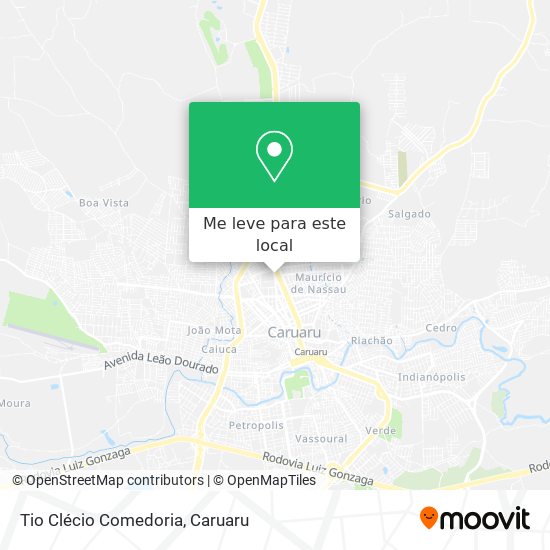 Tio Clécio Comedoria mapa