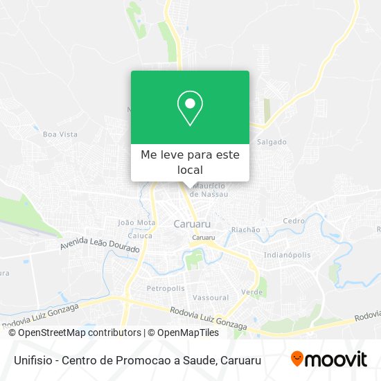 Unifisio - Centro de Promocao a Saude mapa