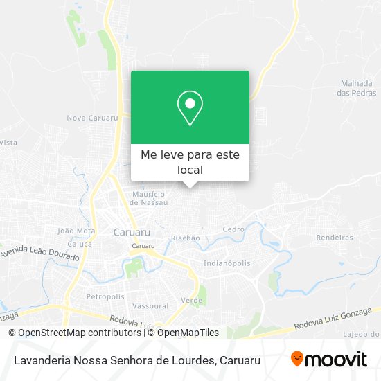 Lavanderia Nossa Senhora de Lourdes mapa