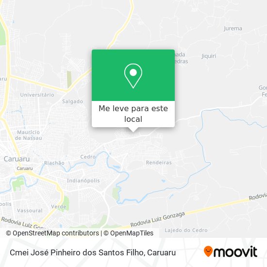 Cmei José Pinheiro dos Santos Filho mapa