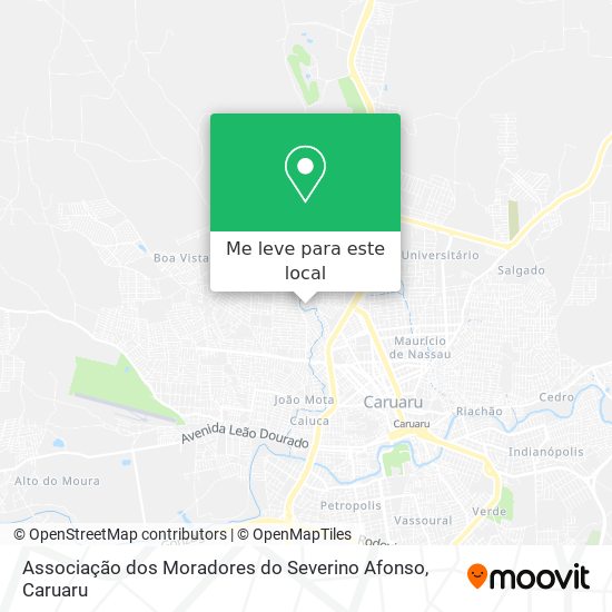 Associação dos Moradores do Severino Afonso mapa