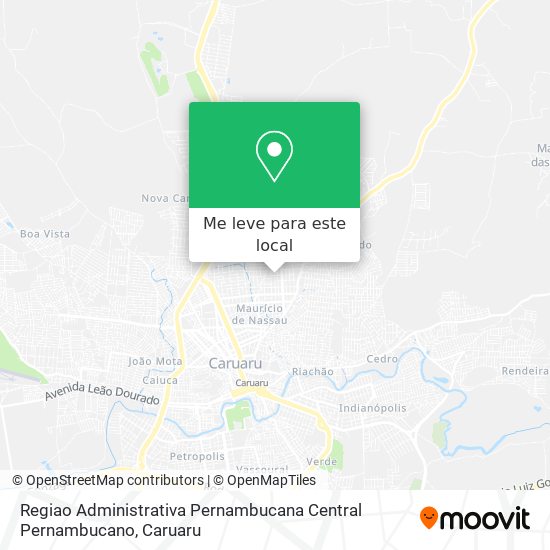 Regiao Administrativa Pernambucana Central Pernambucano mapa