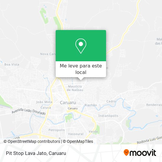 Pit Stop Lava Jato mapa