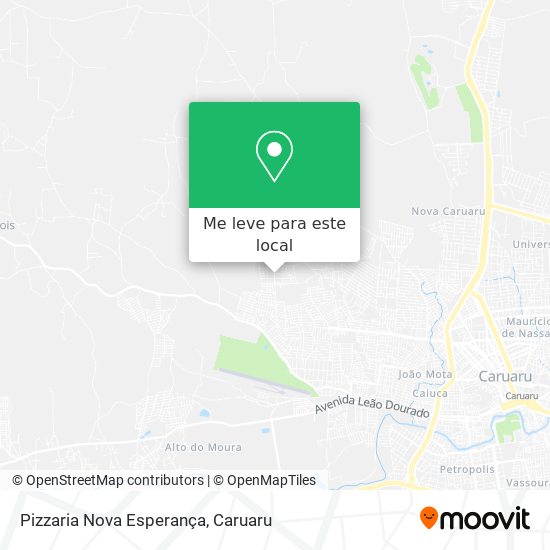 Pizzaria Nova Esperança mapa