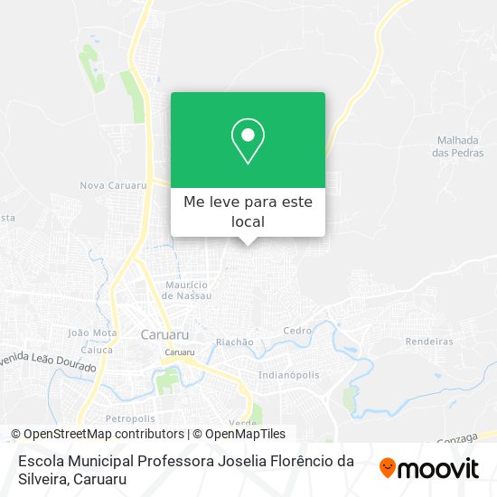 Escola Municipal Professora Joselia Florêncio da Silveira mapa