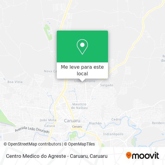 Centro Medico do Agreste - Caruaru mapa