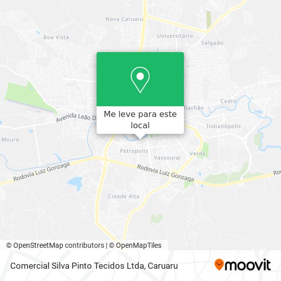 Comercial Silva Pinto Tecidos Ltda mapa