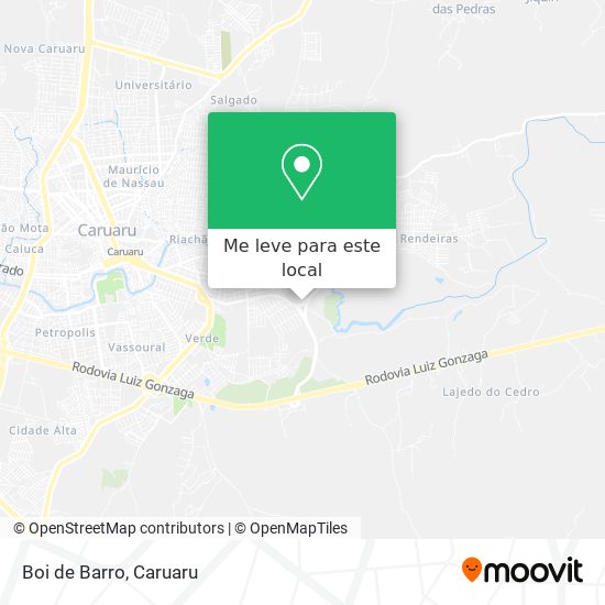 Boi de Barro mapa