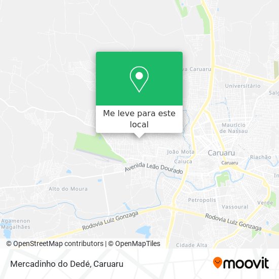 Mercadinho do Dedé mapa