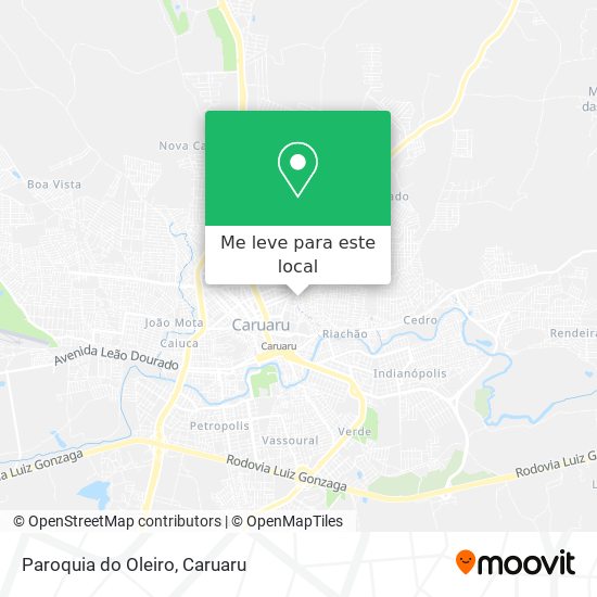 Paroquia do Oleiro mapa