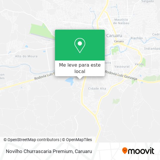 Novilho Churrascaria Premium mapa